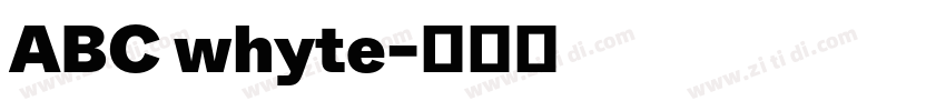 ABC whyte字体转换